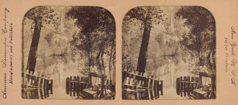 Nature's Mirror, Yosemite Falls, California, U.S.A., 1902. Creator: RY Young.