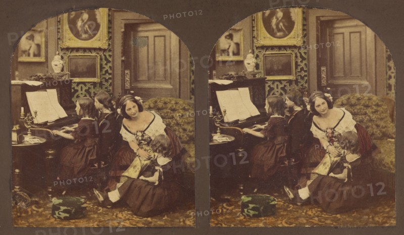 At home., about 1860. Creator: Unknown.