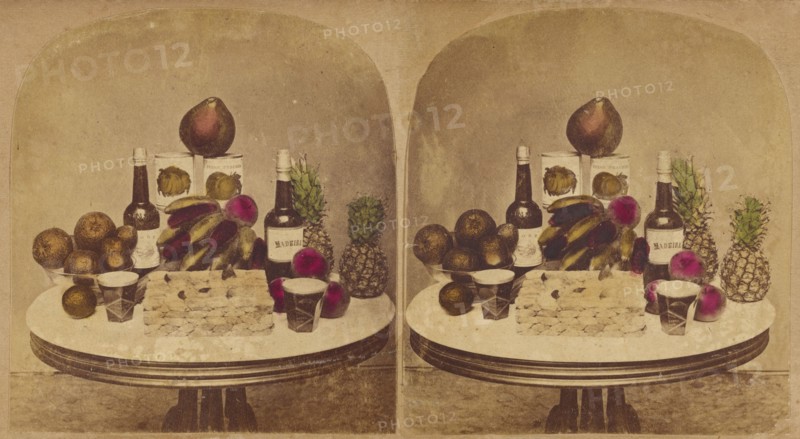 Fruits and wines, about 1865. Creator: Unknown.