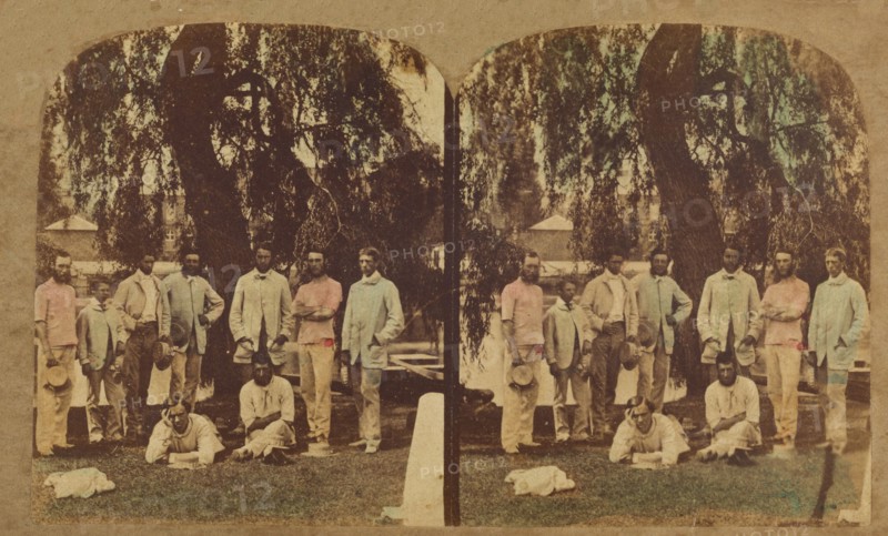 British racing crew?, about 1865. Creator: Unknown.