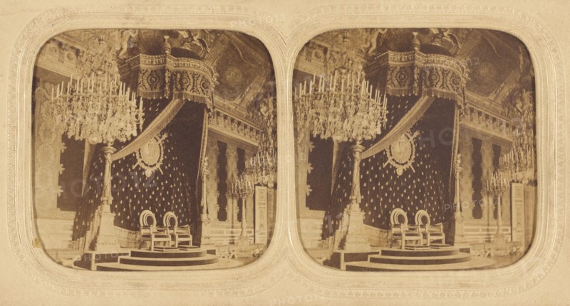Throne at Versailles, about 1860. Creator: Unknown.