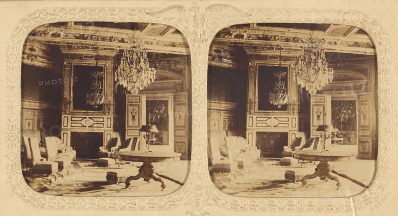 Palais de Fontainebleu (Salon Louis XIII), about 1865. Creator: Unknown.
