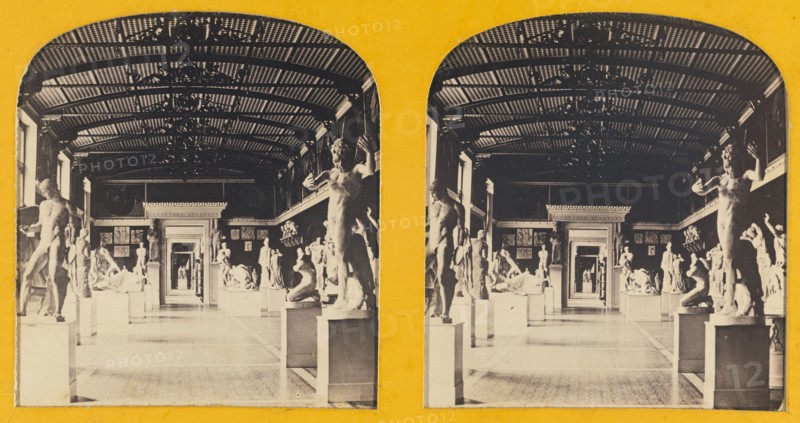 Salle des Modeles antiques, Musee de Berlin., about 1865. Creator: Unknown.