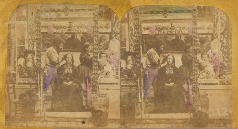 French Beauty Parlor, about 1865. Creator: Unknown.