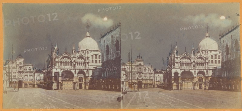 Piazzatta/St. Marks Church, Venice, about 1865. Creator: Unknown.
