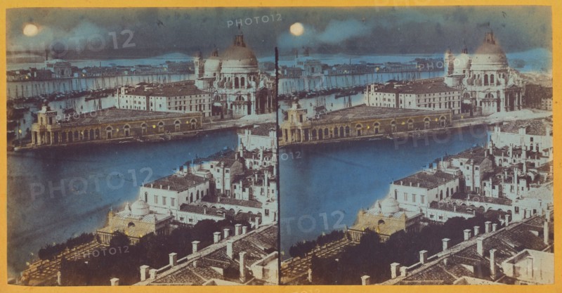 Bird's-eye view of Venice, about 1865. Creator: Unknown.