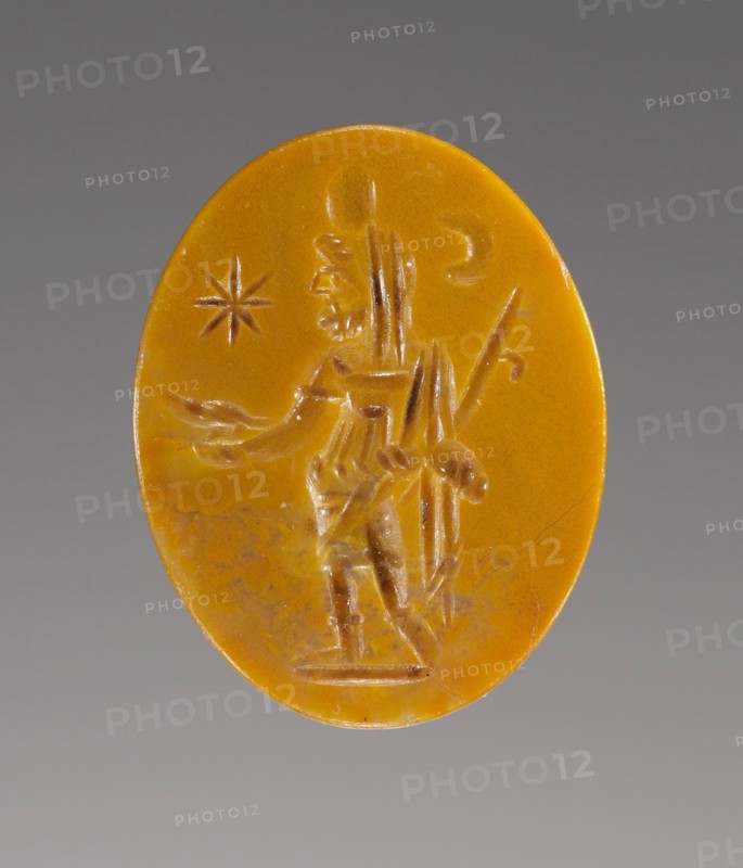 Amulet with Kronos and an Inscribed Prayer, A.D. 100-250. Creator: Unknown.