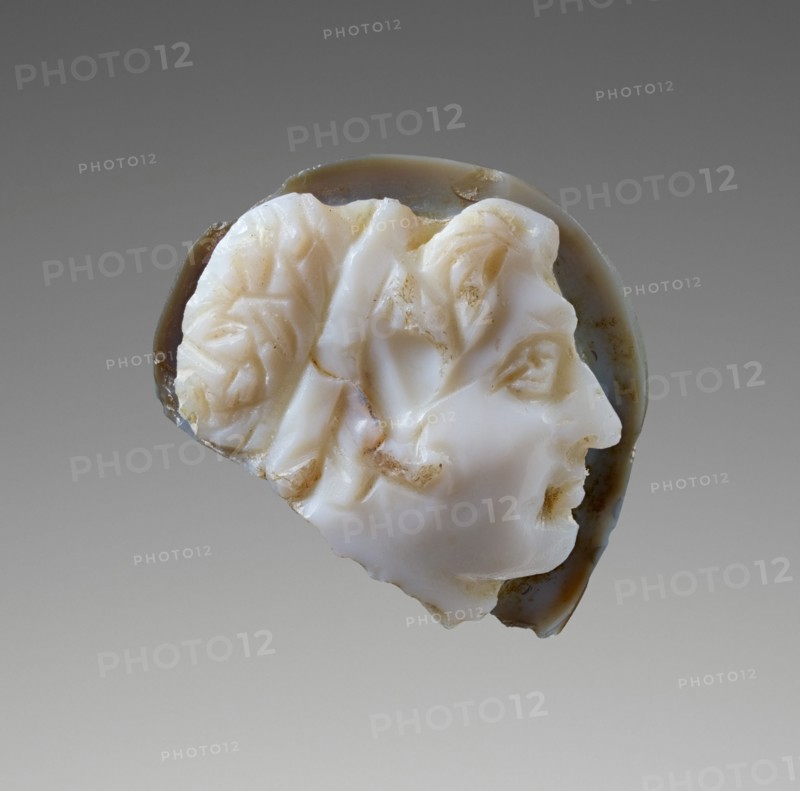 Cameo Gem with Head of Alexander the Great, 50 B.C.-A.D. 50. Creator: Unknown.