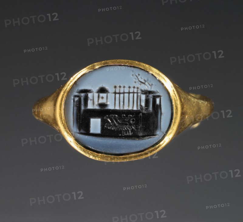 Cameo Gem Inset Into a Hollow Ring, 1st century A.D. Creator: Unknown.