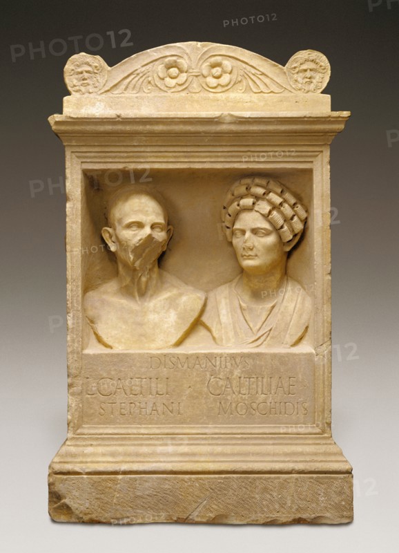 Tomb Altar for Caltilius and Caltilia, A.D. 100-125. Creator: Unknown.