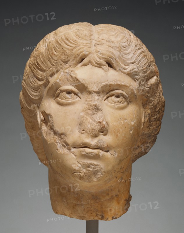 Portrait Head of Faustina Minor, A.D. 180-190. Creator: Unknown.