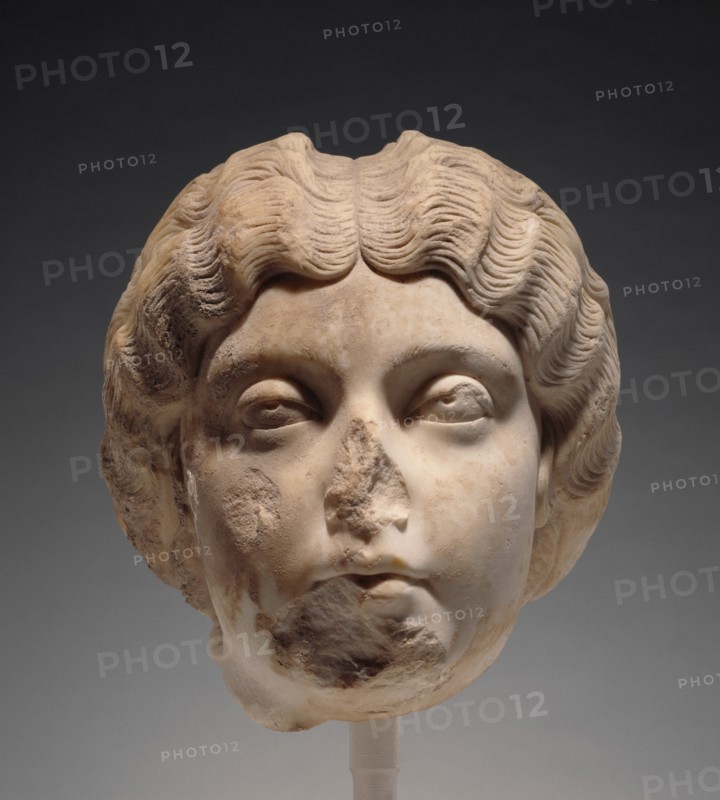 Portrait Head of Faustina the Younger, about A.D. 170. Creator: Unknown.