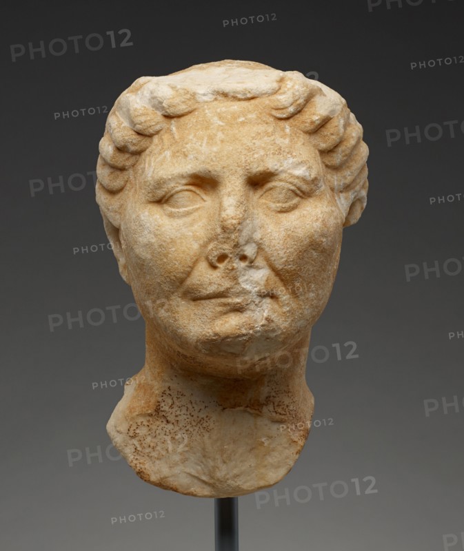 Portrait Head of an Old Woman, 25-1 B.C. Creator: Unknown.