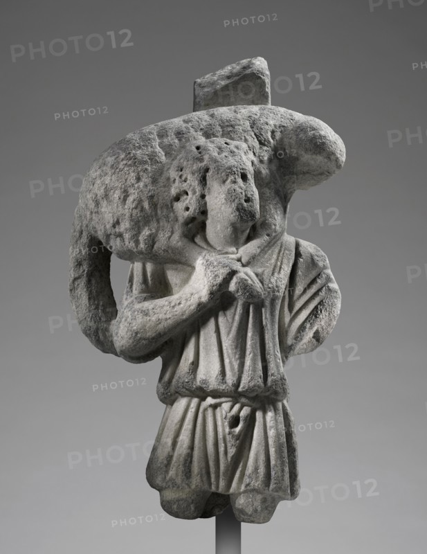 Furniture Support Shaped as a Good Shepherd, about A.D. 300. Creator: Unknown.