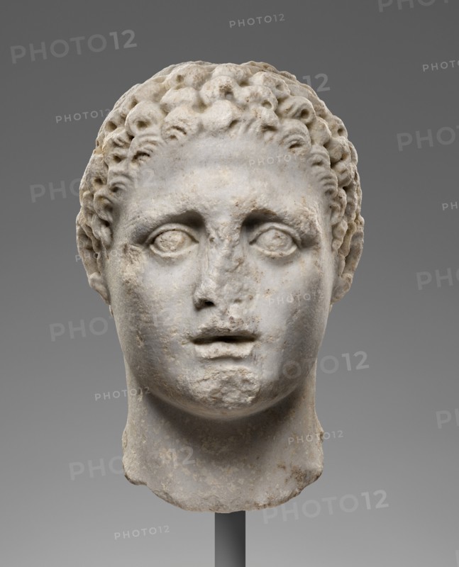 Head of a Male Figure, perhaps Hercules, 2nd century A.D. Creator: Unknown.