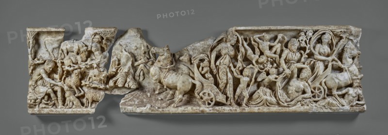 Front of a Sarcophagus with the Myth of Endymion, about A.D. 210. Creator: Unknown.