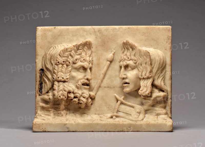 Double-Sided Relief with Theater Masks, 1st century A.D. Creator: Unknown.