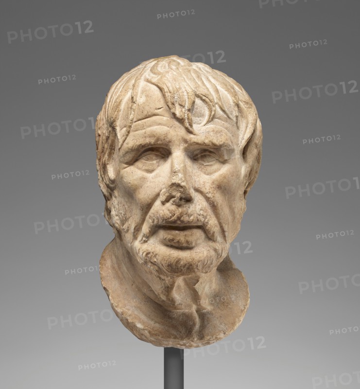 Head of a Man (Pseudo-Seneca/Hesiod (?) type), 1st century A.D. Creator: Unknown.