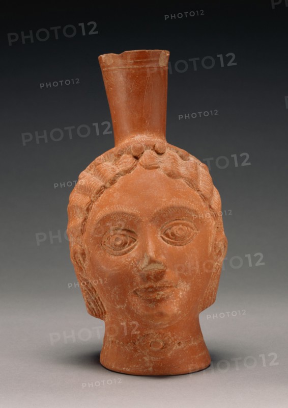 Red-Slip Head Vase, 3rd century A.D. Creator: Unknown.