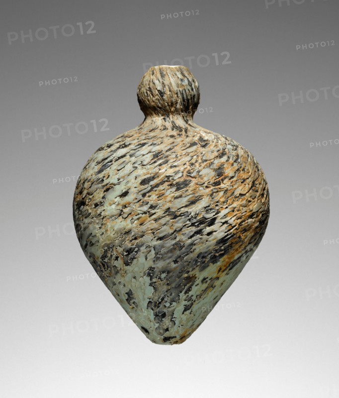 Dark Blue Marbled Flask (?), perhaps late 1st century A.D. Creator: Unknown.