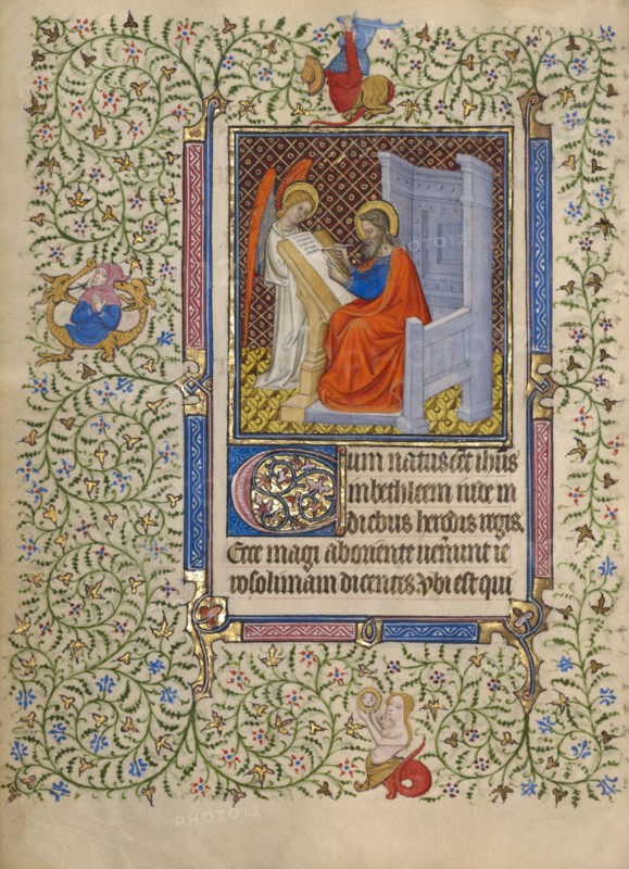 Saint Matthew; Book of Hours, about 1410. Creator: Unknown.