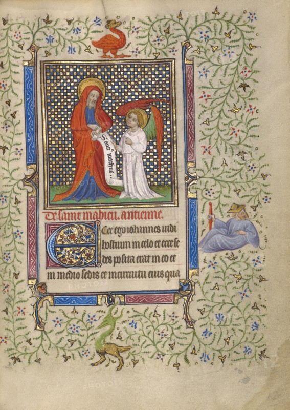 Saint Matthew; Book of Hours, about 1410. Creator: Unknown.