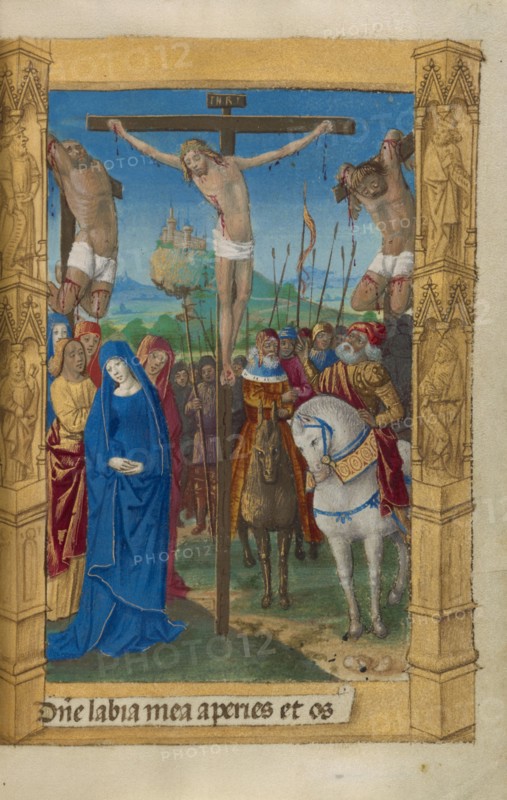The Crucifixion; Book of Hours, 1478. Creator: Master of Guillaume Lambert.