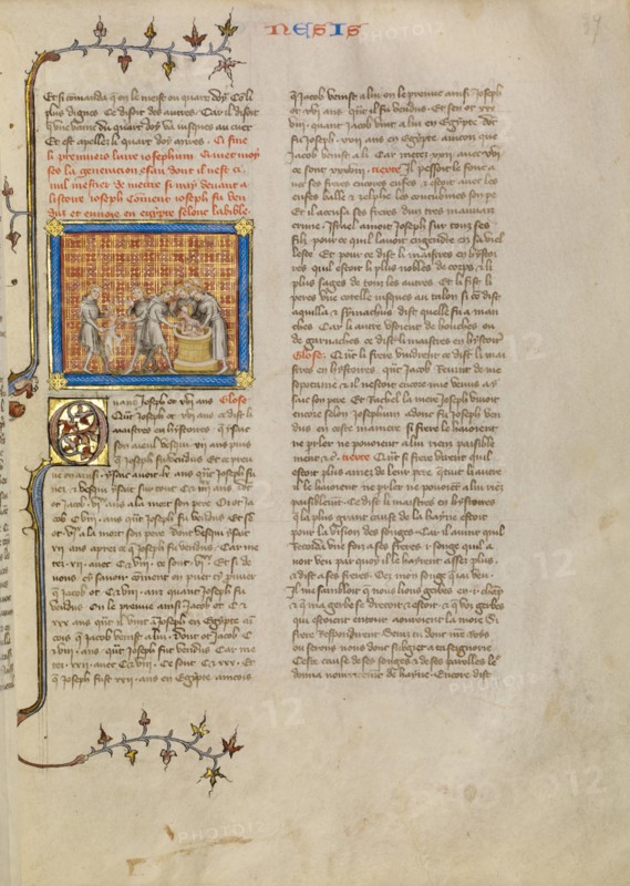Joseph Cast into the Well, about 1360-1370. Creator: Master of Jean de Mandeville.
