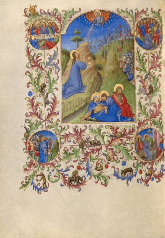 The Agony in the Garden; Book of Hours, about 1420. Creator: Spitz Master.