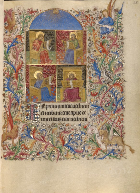 The Four Evangelists; Book of Hours, about 1420. Creator: Spitz Master.