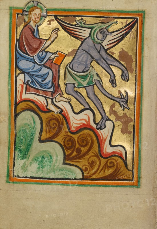 The Third Temptation, about 1190-1200. Creator: Unknown.