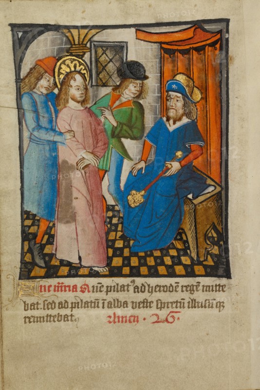 Christ Before Herod, about 1480-1490. Creator: Unknown.