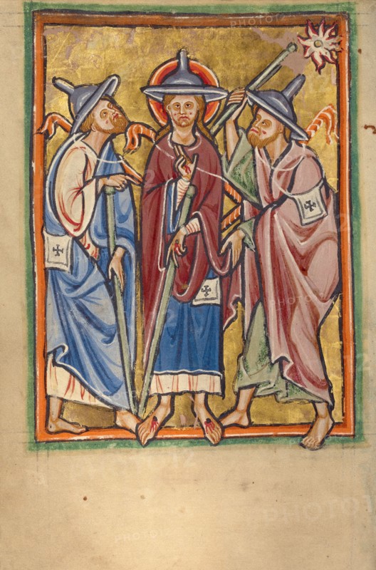 The Road to Emmaus, about 1190-1200. Creator: Unknown.