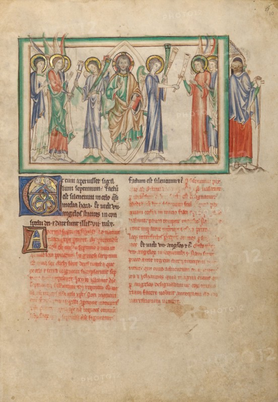 The Opening of the Seventh Seal: The Distribution of Trumpets, about 1255-1260. Creator: Unknown.