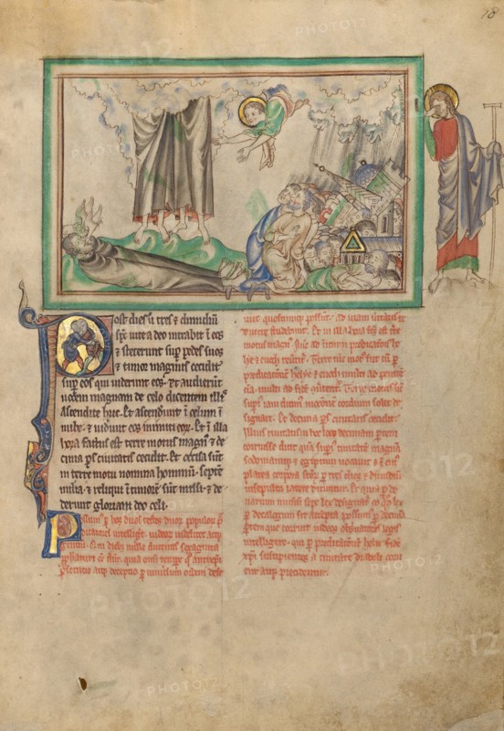 The Removal of the Two Witnesses and the Destruction of the City, about 1255-1260. Creator: Unknown.