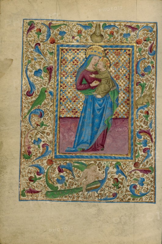 The Virgin and Child; Book of Hours, about 1460. Creator: Unknown.