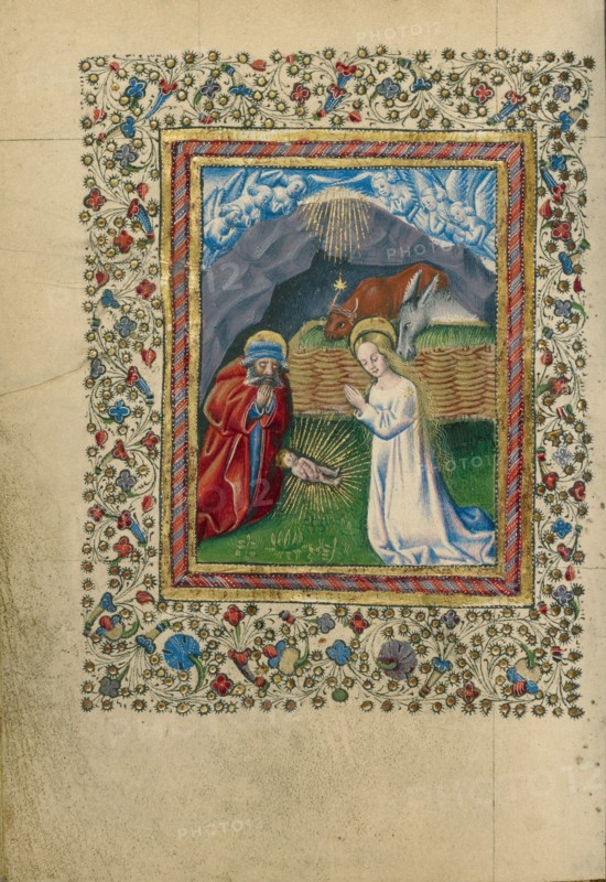 The Nativity; Book of Hours, about 1460. Creator: Unknown.