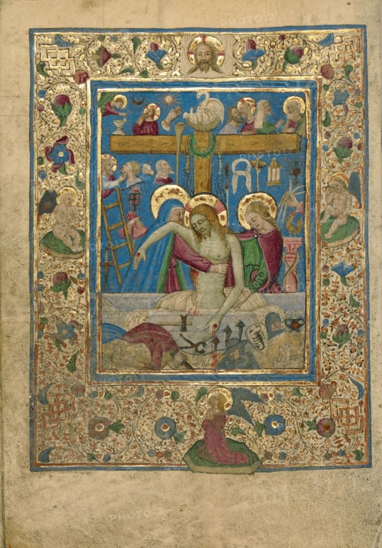 The Pietà; Book of Hours, about 1460. Creator: Unknown.