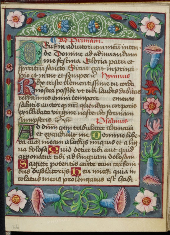 Decorated Text Page; Book of Hours, early 16th century. Creator: Unknown.