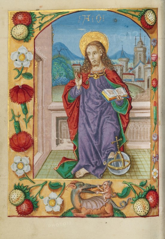 Salvator Mundi; Book of Hours, early 16th century. Creator: Unknown.