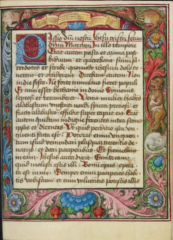 Decorated Text Page; Book of Hours, early 16th century. Creator: Unknown.
