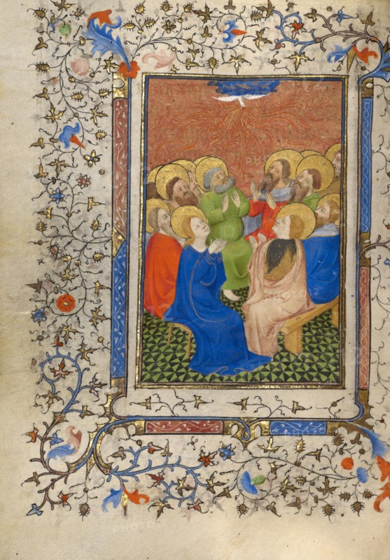 Pentecost; Book of Hours, about 1410. Creator: Unknown.