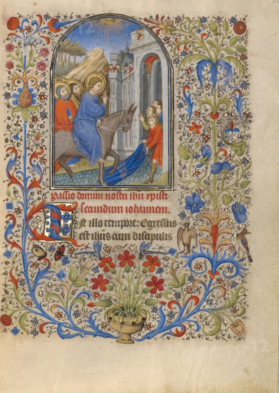 The Entry into Jerusalem; Book of Hours, about 1420. Creator: Unknown.