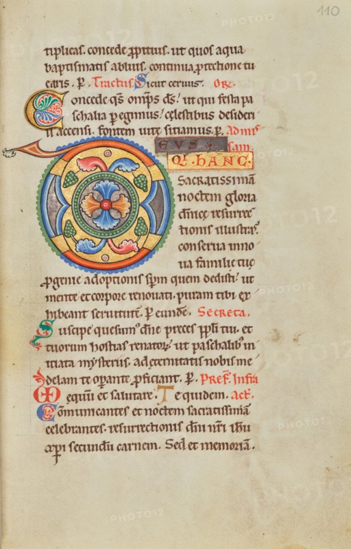 Decorated Initial D; Stammheim Missal, probably 1170s. Creator: Unknown.