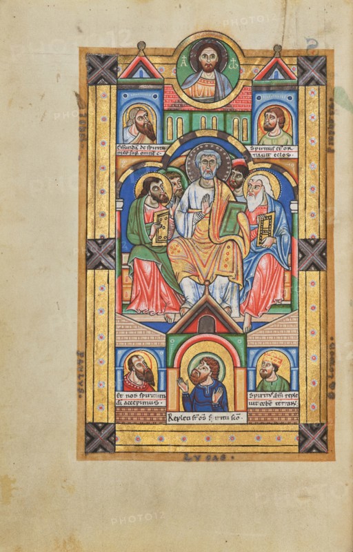 Pentecost; Stammheim Missal, probably 1170s. Creator: Unknown.