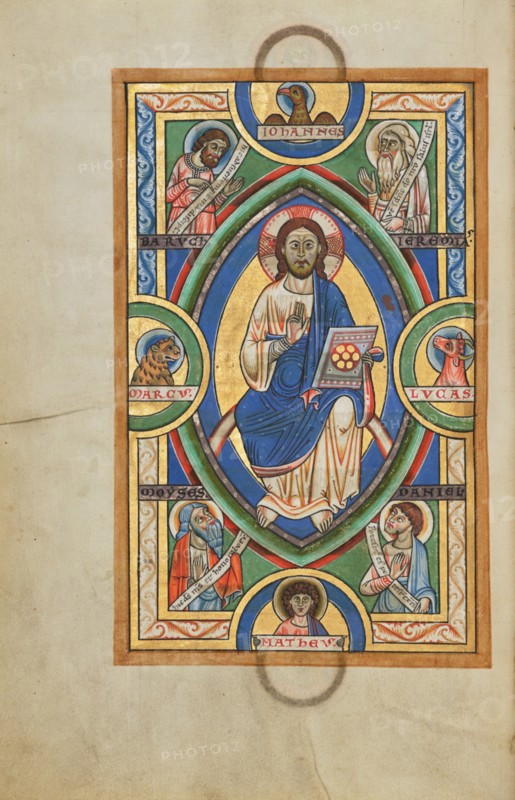 Christ in Majesty; Stammheim Missal, probably 1170s. Creator: Unknown.