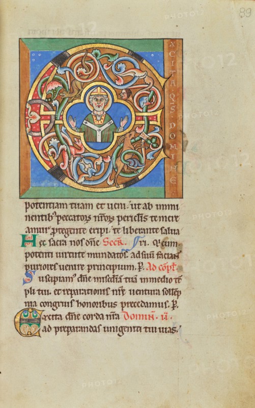 Initial E: An Archbishop; Stammheim Missal, probably 1170s. Creator: Unknown.