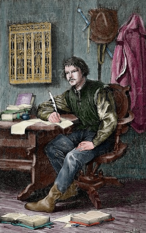 Luther in Warburg Castle, 1882.  Creator: G Spangerberg.