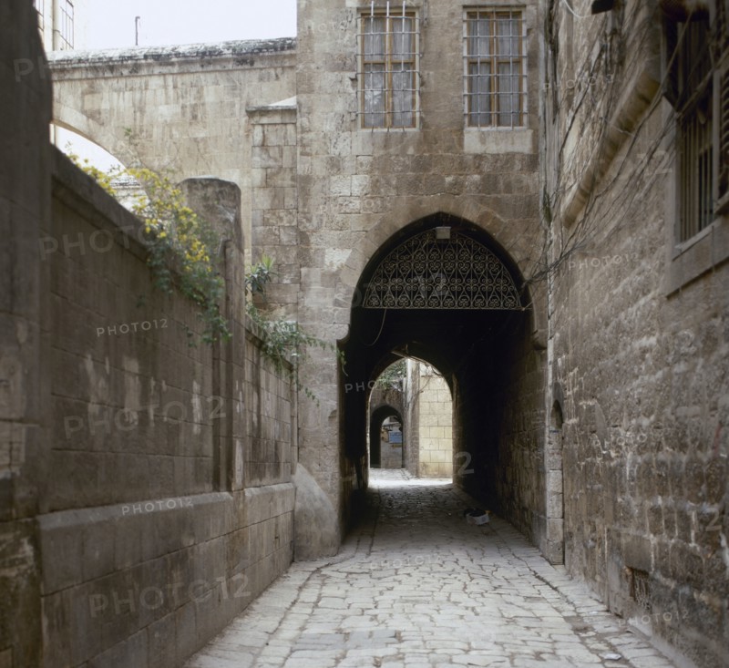 Street in old city, Christian Quarter, Aleppo, Syria, 2001.  Creator: LTL.