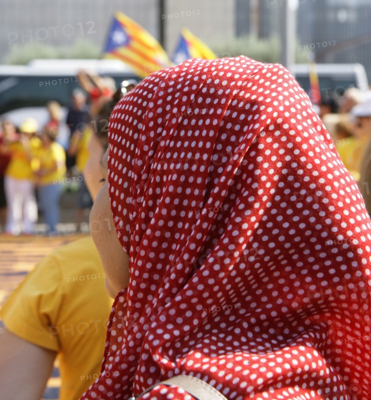 National Day of Catalonia, Barcelona, Spain, 11-09-2014. Creator: LTL.